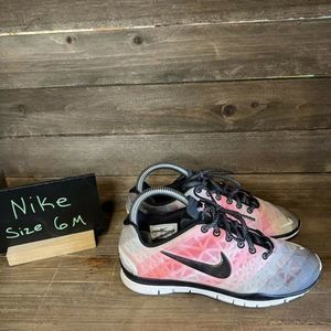 Womens Nike Free TR Fit 3 PRT White Pearlized Pink Crossfit Shoes Size‎ 6 M EUC